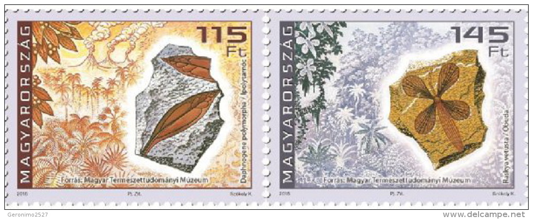 HUNGARY 2016 CULTURE Hungarian Geological Treasures MINERALS - Fine Set MNH - Neufs