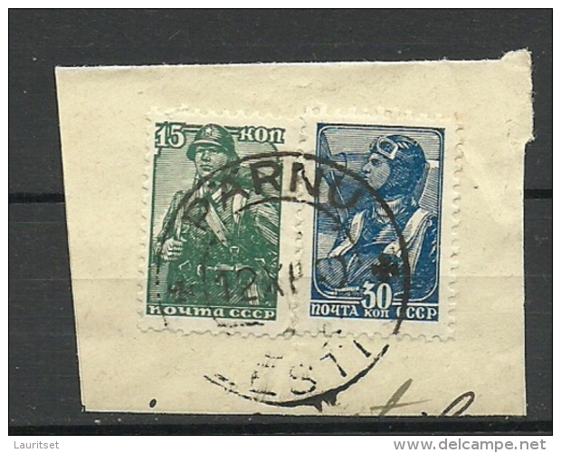 ESTLAND Estonia Estonie 1940 First Soviet Occupation Nice Cancel  Pärnu Pernau - Estland