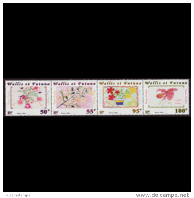 WALLIS &amp; FUTUNA 2001 - Scott# 540 Drawings Set Of 4 MNH - Andere & Zonder Classificatie