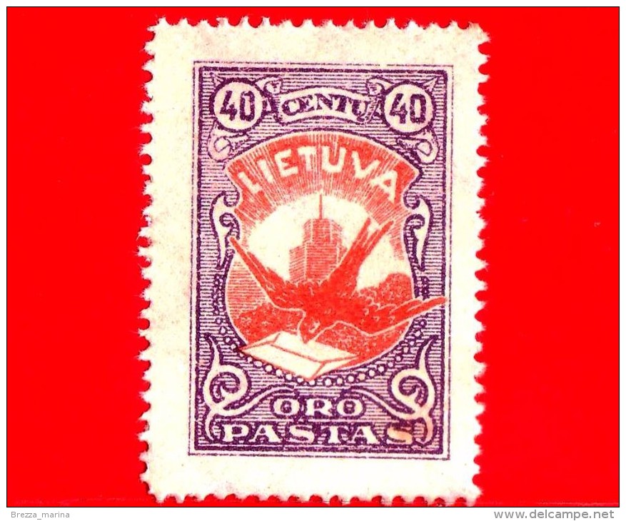 Nuovo - MNH - LITUANIA - LIETUVA - 1926 - Dove With Letter - Posta Aerea - 40 - Lithuania