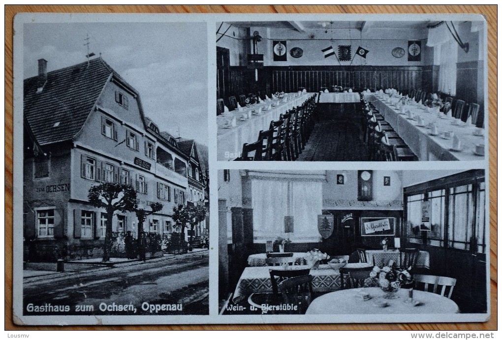 Oppenau ( Bad. Schwarzwald ) - Gasthaus Zum Ochsen - Parteilokal Der N.S.D.A.P. Und S.A. Heim - Plis D'angles - (n°6895) - Oppenau