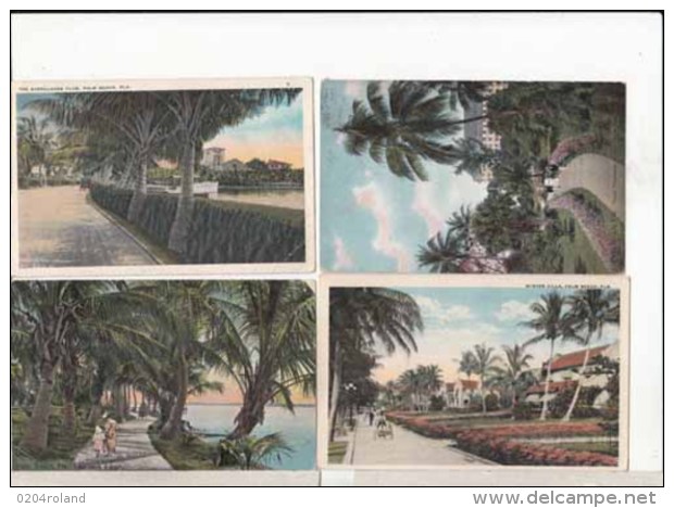 Etats Unis -Floride -  Palm Beach  -  4 Cartes   : Achat Immédiat - Palm Beach