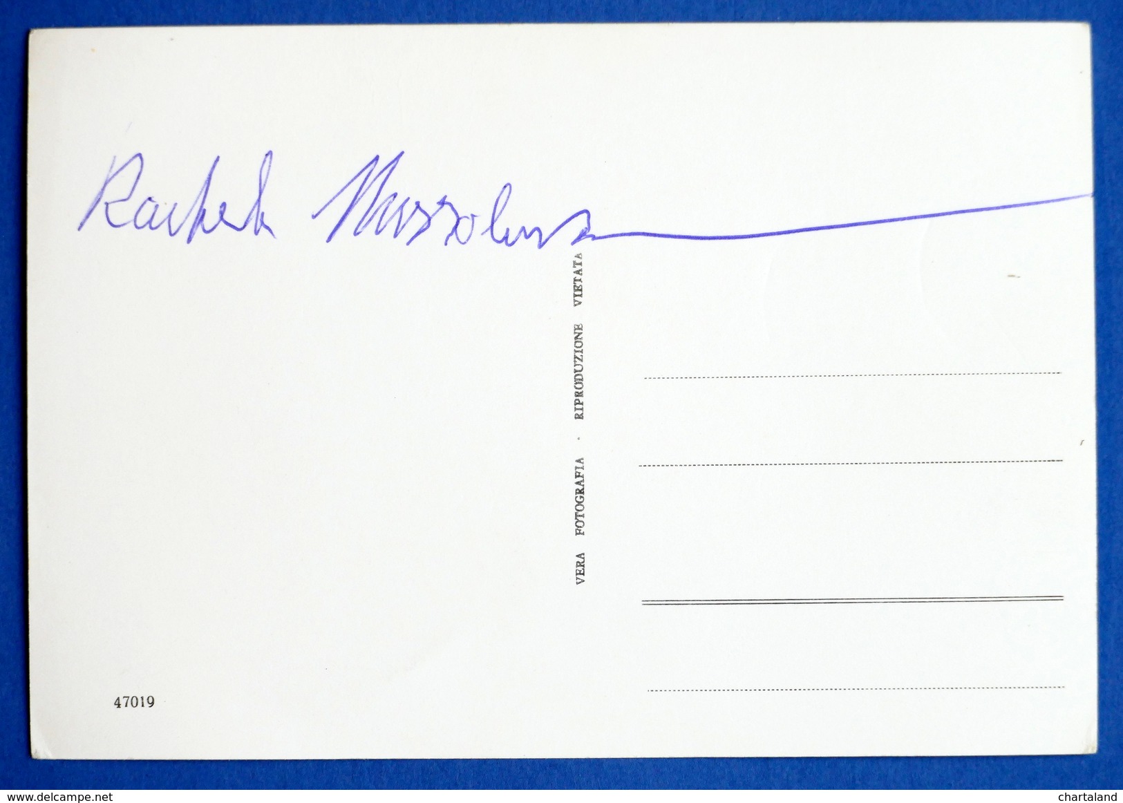 Autografo Originale Di Rachele Mussolini - Altri & Non Classificati