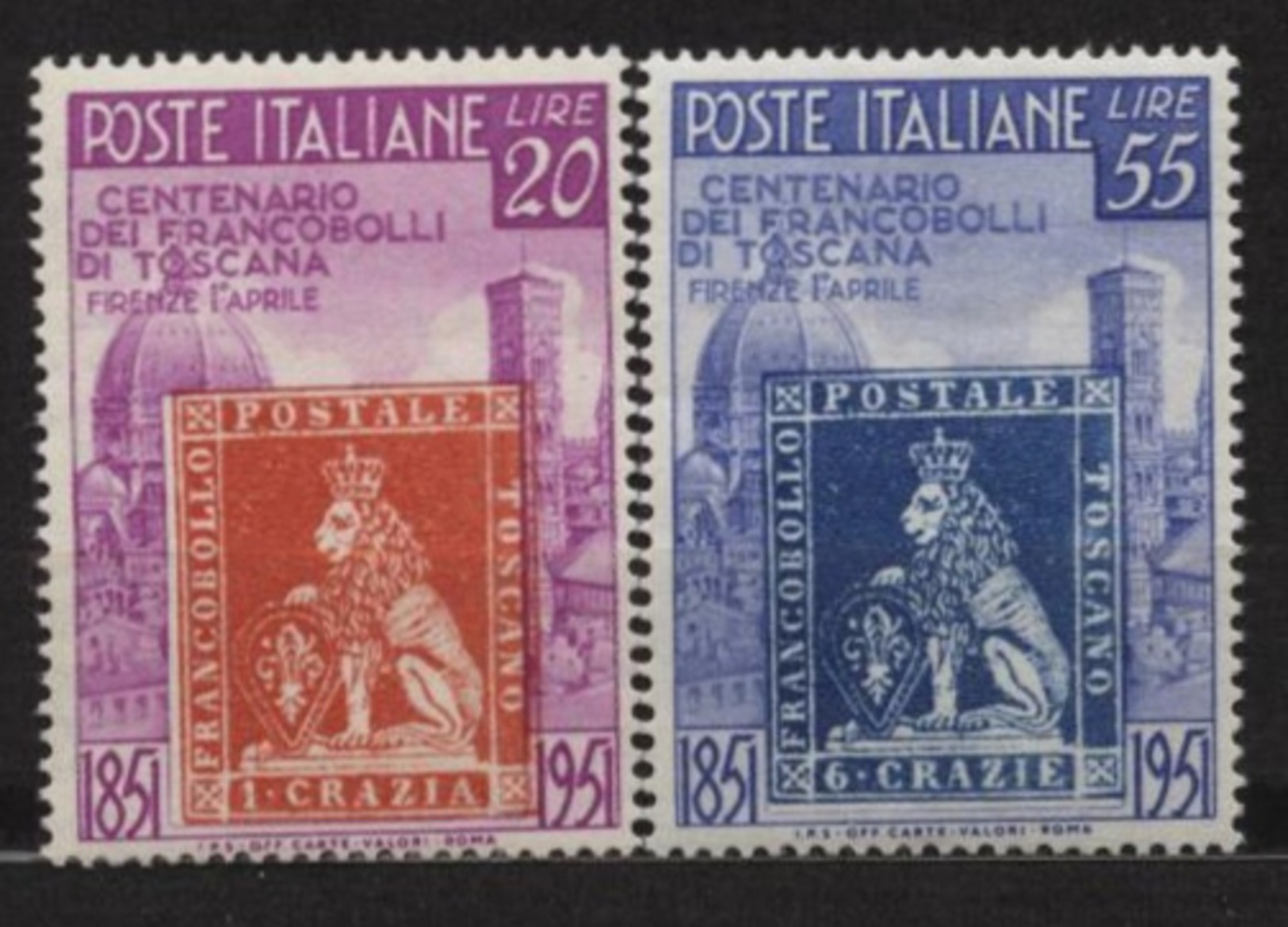 ITALIE Timbres ** Neuf N° 591 - 592   De 1951 - 1946-60: Gebraucht