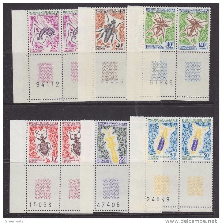 TAAF 1972 Insects 6v (pair +margin) ** Mnh (33068M) - Ongebruikt