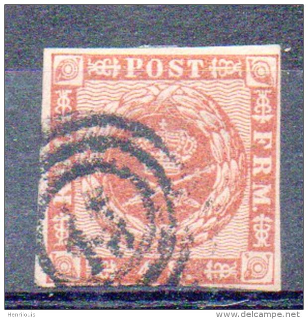 DANEMARK   Timbre De 1858   ( Ref 4099 ) - Used Stamps