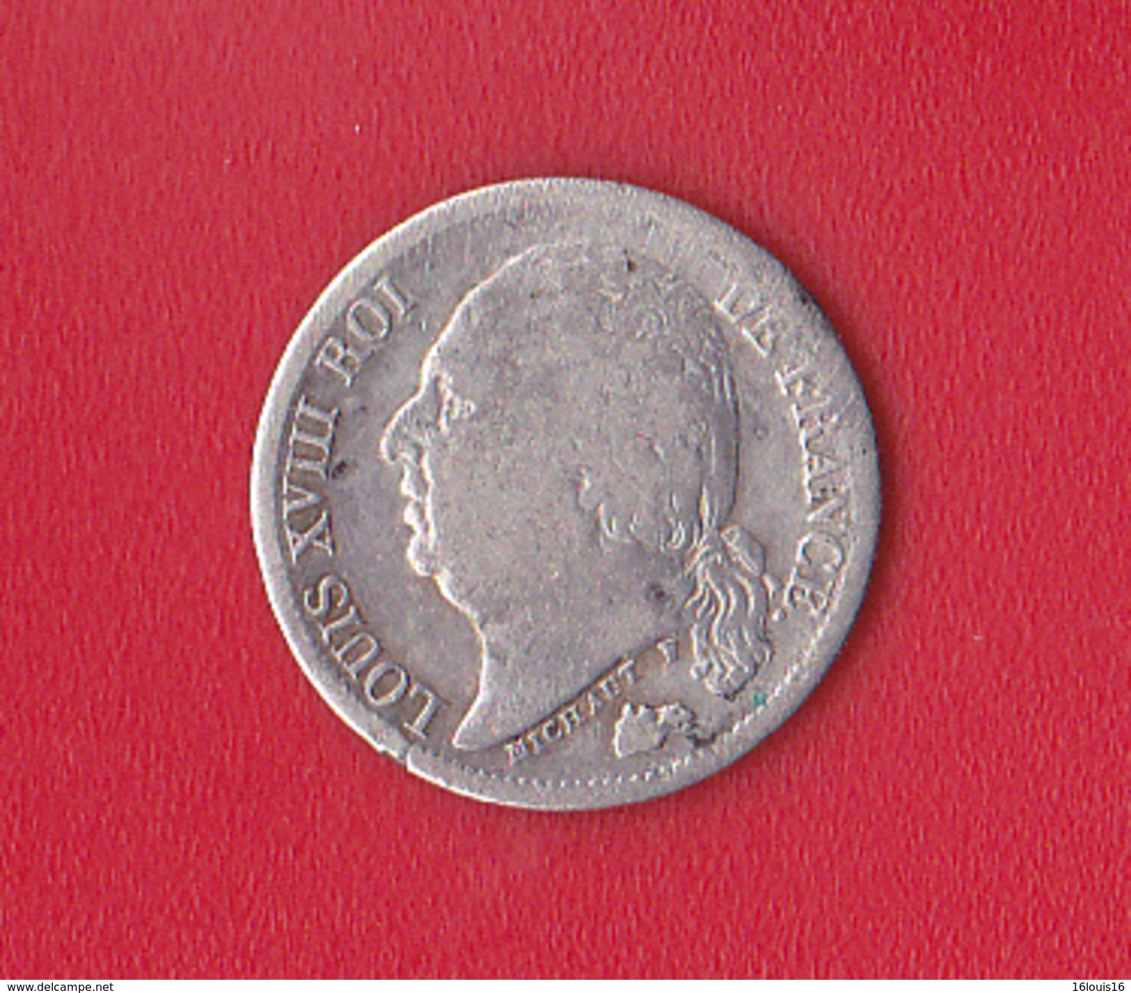 LOUIS XVIII  " 1/2 FRANC  "  1819 A - Autres & Non Classés