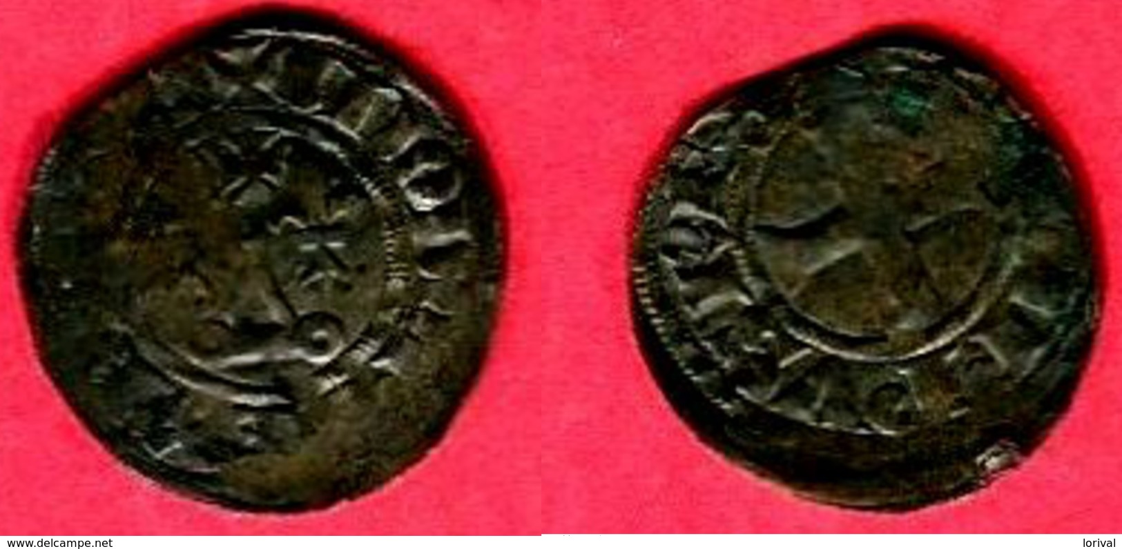 § DOUBLE TOURNOIS   (CI 218  )TB+  22 - 1285-1314 Filips IV De Schone