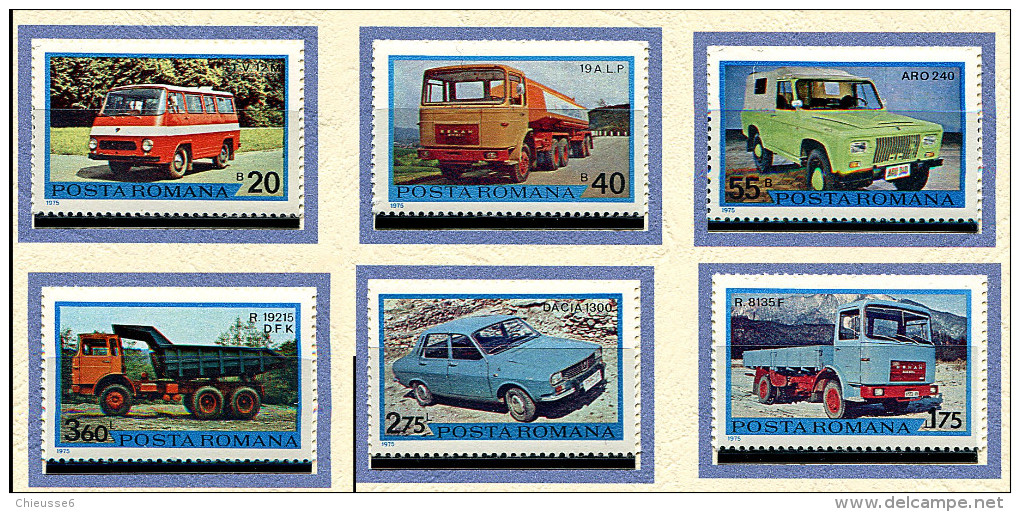 Roumanie ** N° 2928 à 2933 - Véhicules Roumains - - Unused Stamps