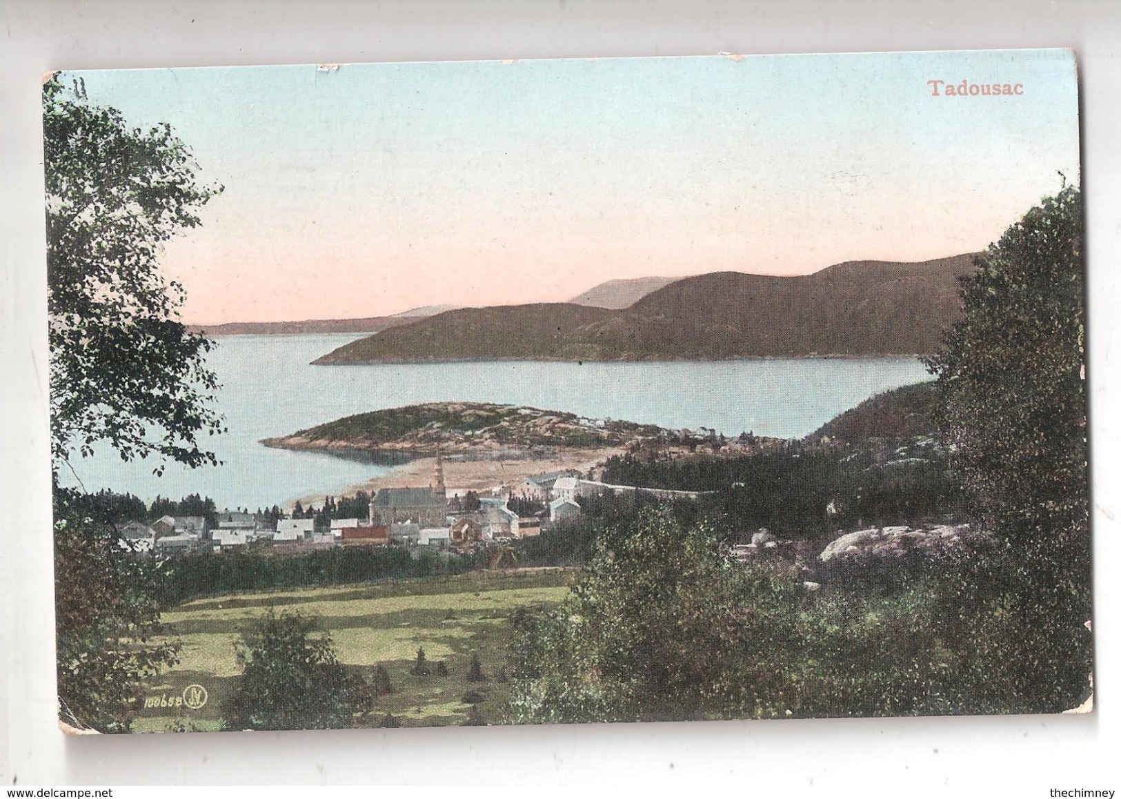 CANADA Tadousac Quebec~Bird's Eye View From Hilltop~Homes Below~1910 Postcard - Autres & Non Classés