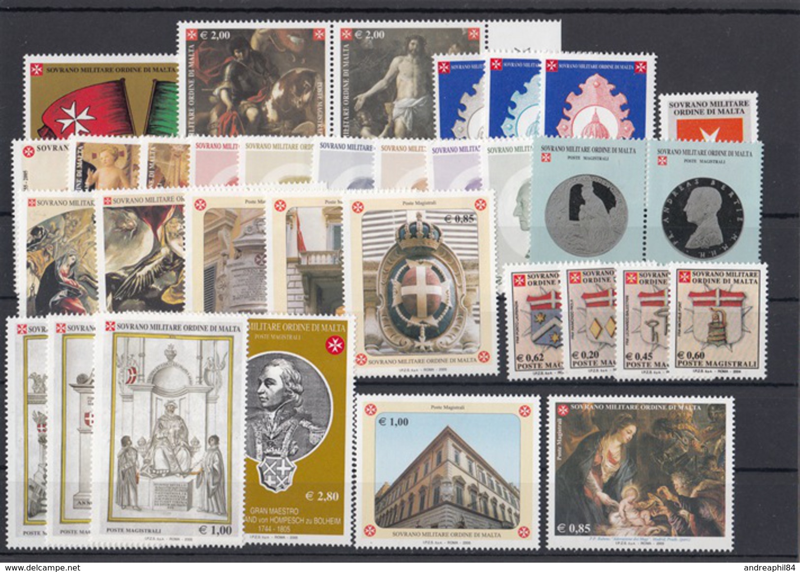 Smom 2005 Annata Completa 33 V + 3 Bf Mnh - Malte (Ordre De)