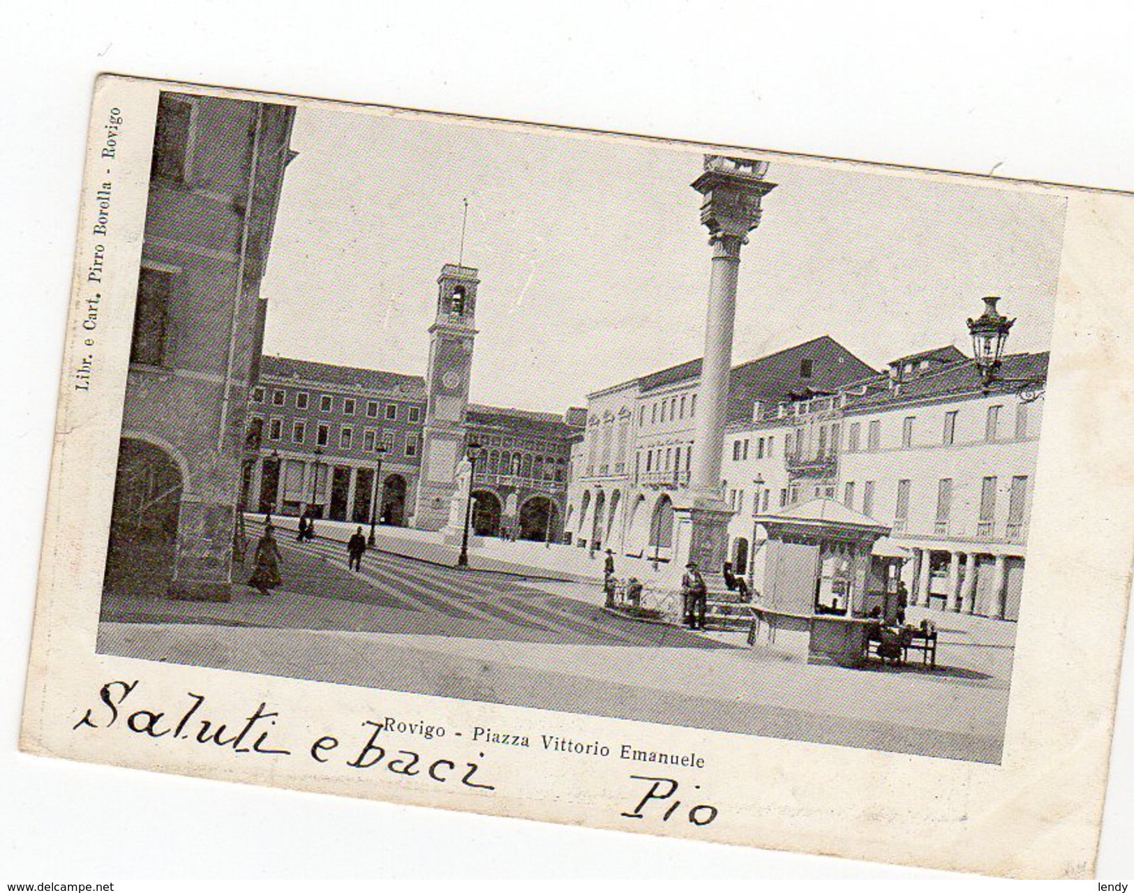 ROVIGO Piazza Vittorio Emanuele Viaggiata 1903 - Rovigo