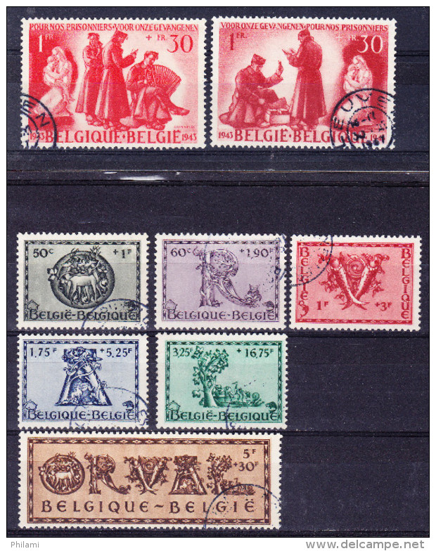 Année 1943. Tous Les Timbres à Surtaxe Obl, Cancel. (6C71) - Gebraucht