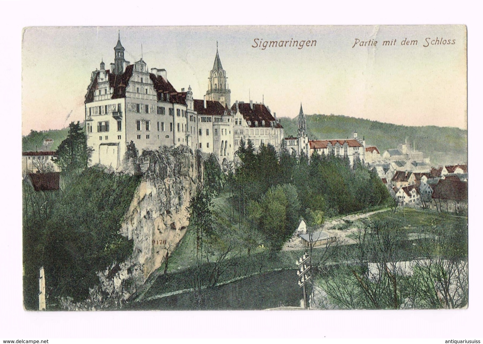 Sigmaringen - Partie Mit Dem Schloss - 1910 - Timbre/stamp - Deutsches Reich - Sigmaringen