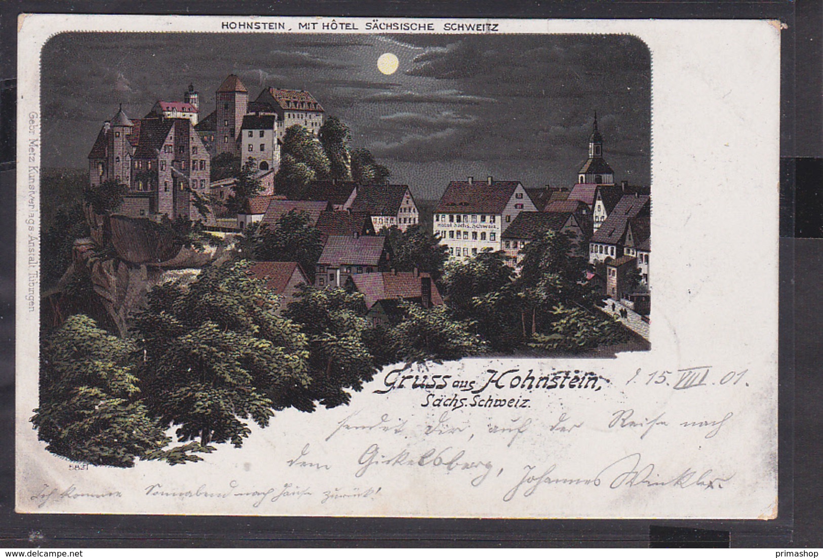 A6x /   Litho Burg Hohnstein B. Rathewalde 1901 - Hohnstein (Saechs. Schweiz)