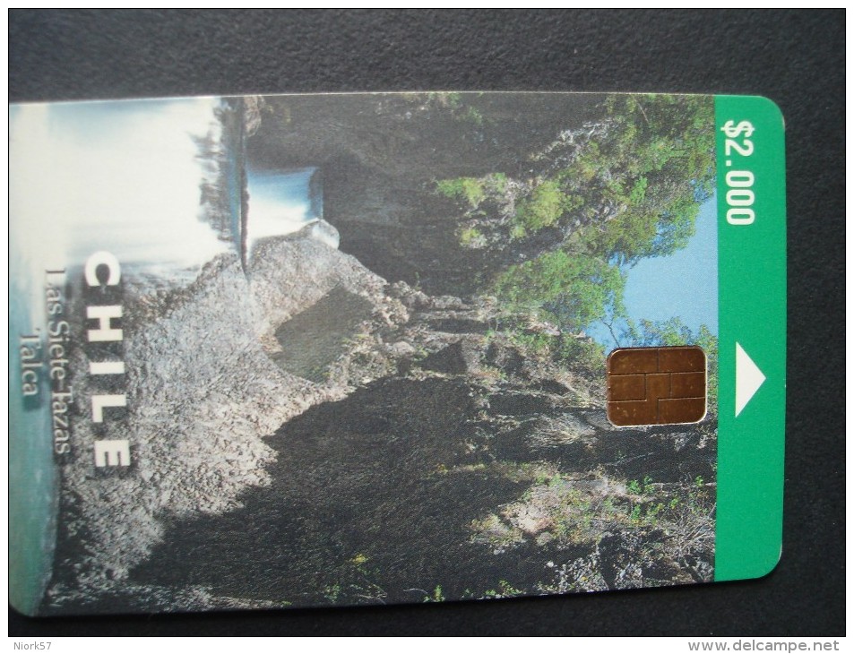 CHILE USED CARDS     LANDSCAPES  Waterfalls - Chili