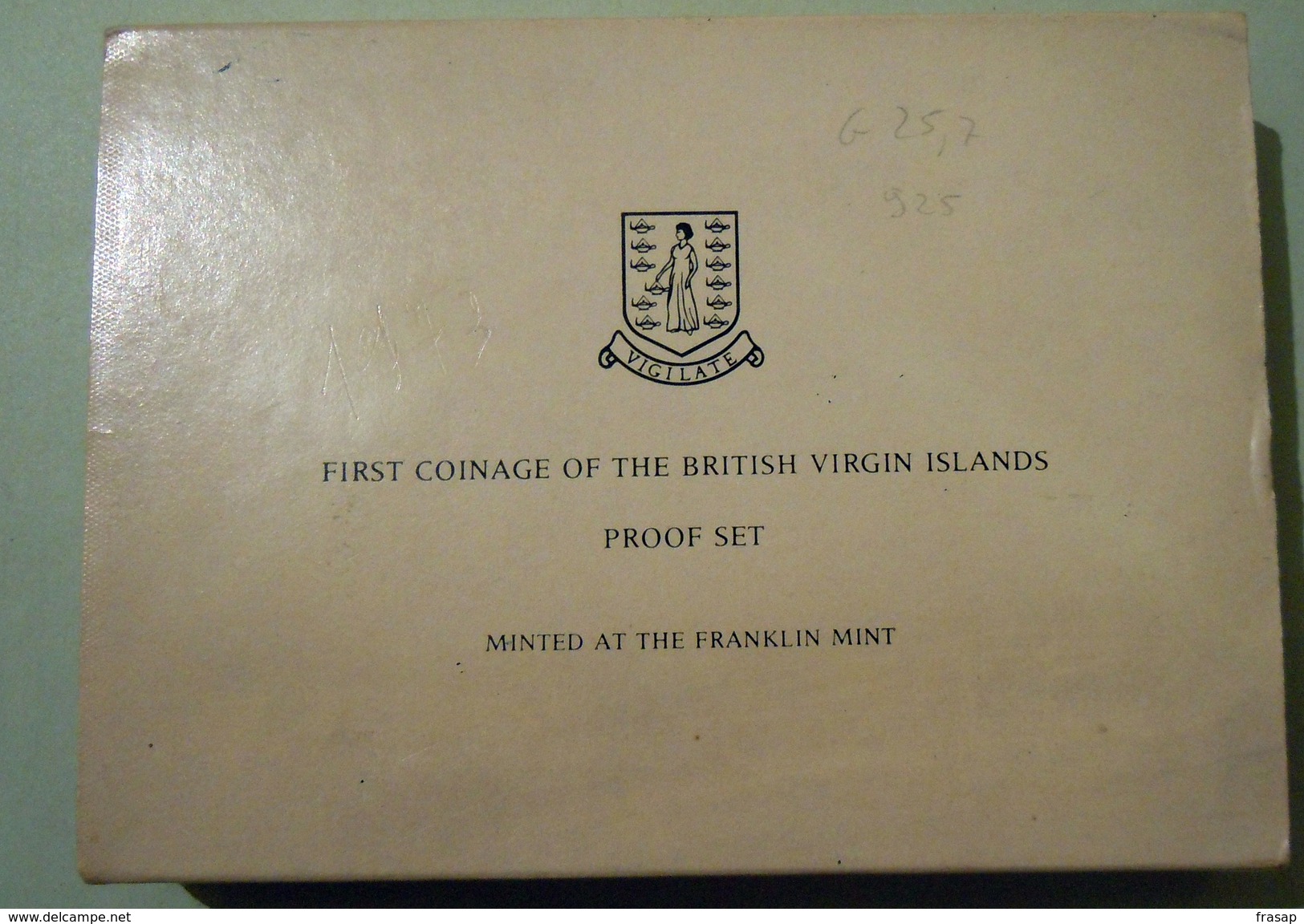 British Virgin Island 1973 Proof Coin Set First Coinage In Original Box - Britse Maagdeneilanden