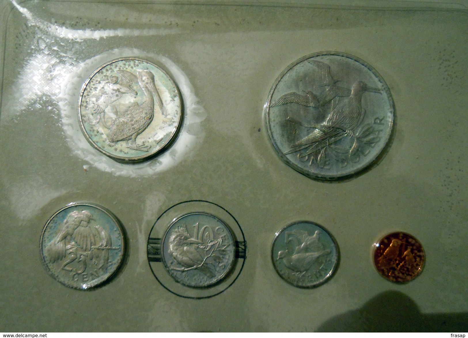 British Virgin Island 1973 Proof Coin Set First Coinage In Original Box - Iles Vièrges Britanniques