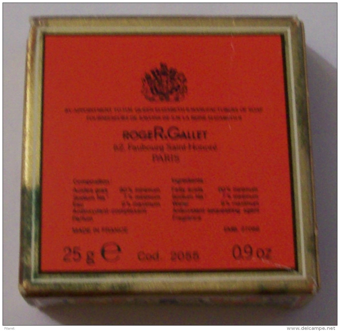 ROGER GALLET SAVON-EMPTY  BOX/BOITE - Accessoires