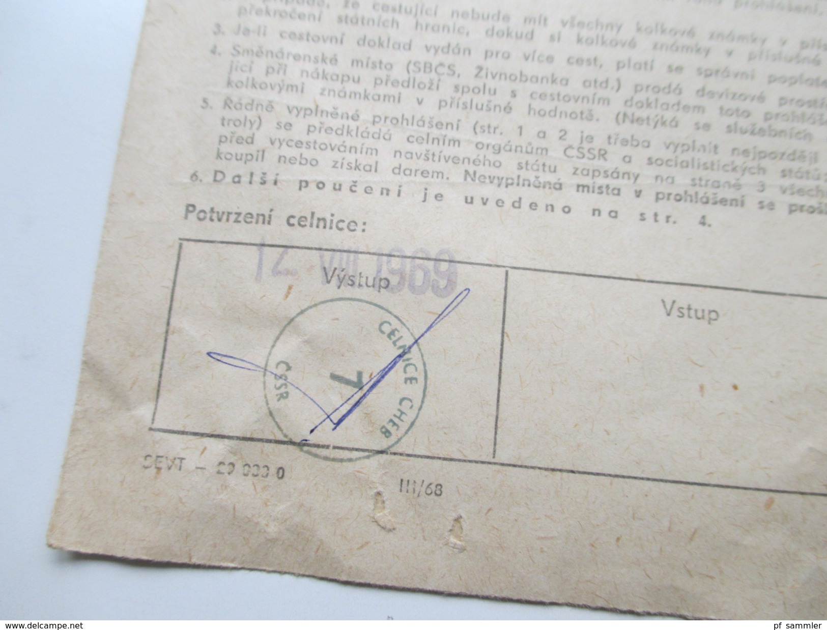 Tschechoslowakei 1951 Zoll Und Devisenerklärung 3 Stück Mit Fiskalmarken / Stempelmarken! Interessant??!! - Sonstige & Ohne Zuordnung