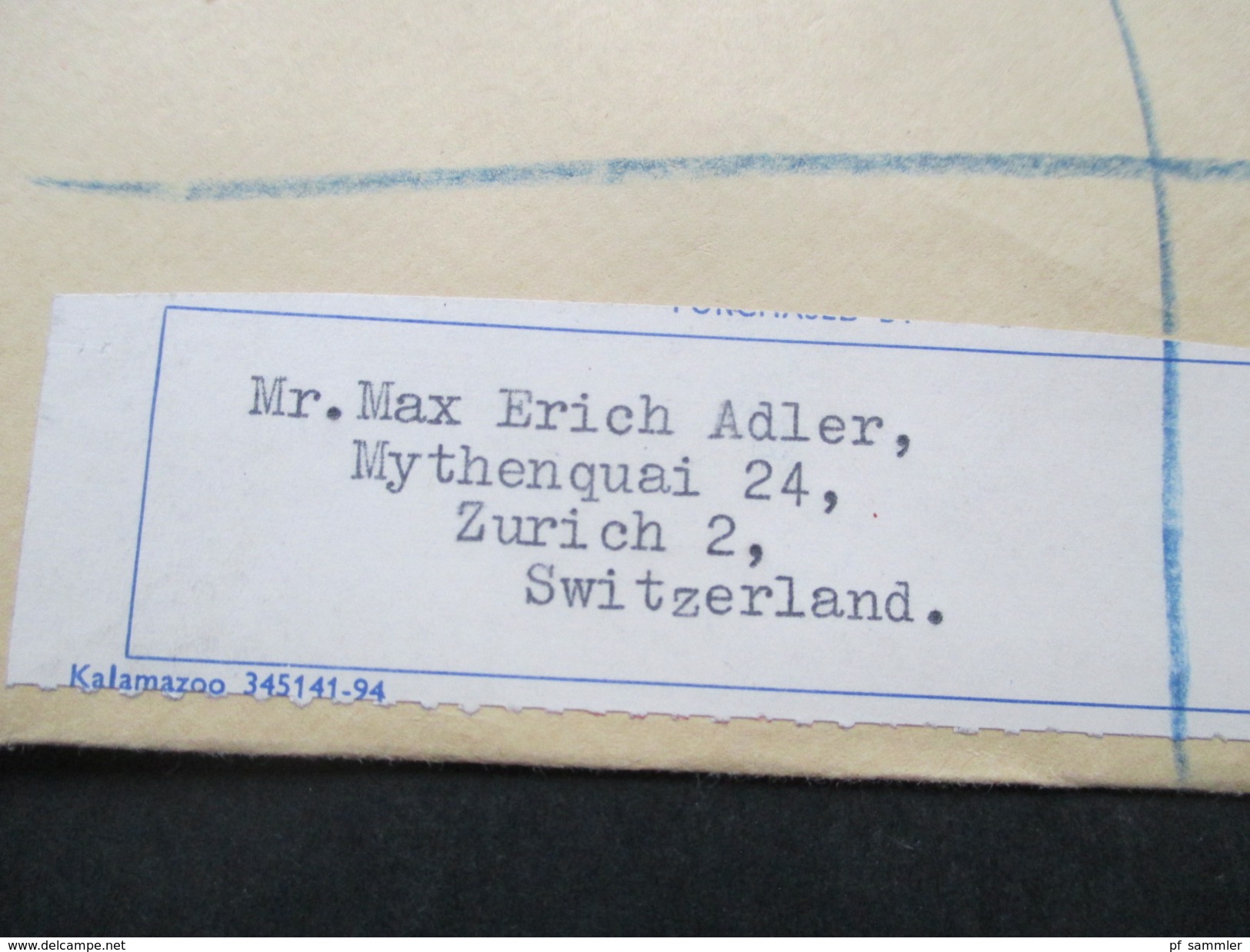 GB Registered Letter 1961 Mischfrankatur. Marke Mit Aufdruck M.E.F. London W. 267 No 1710 - Britische Bes. MeF