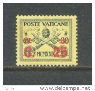 1931 VATICAN DEFINITIVE OVERPRINT MICHEL: 16 MH * - Ungebraucht