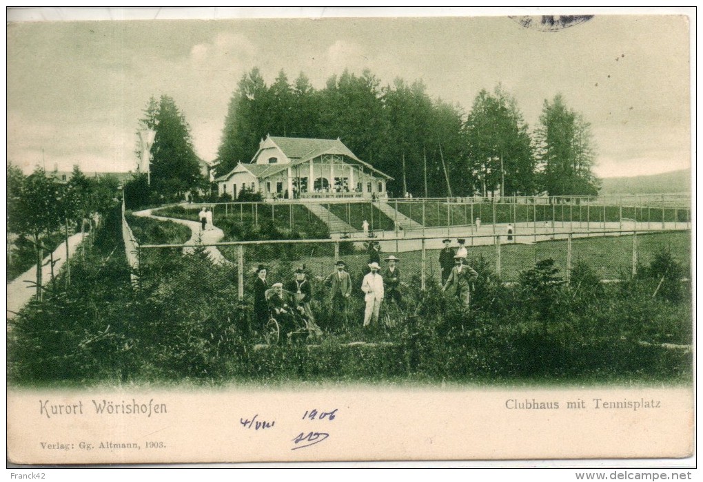 Allemagne. Wörishofen. Kurort. Clubhaus Mit Tennisplatz - Bad Woerishofen