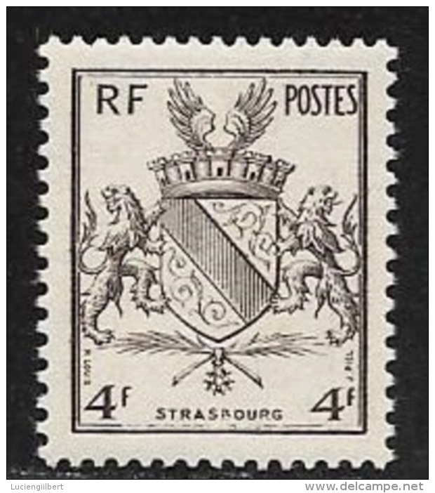 N° 735  FRANCE  -  NEUF -   ARMOIRIE LIBERATION STRASBOURG  - 1945 - Unused Stamps