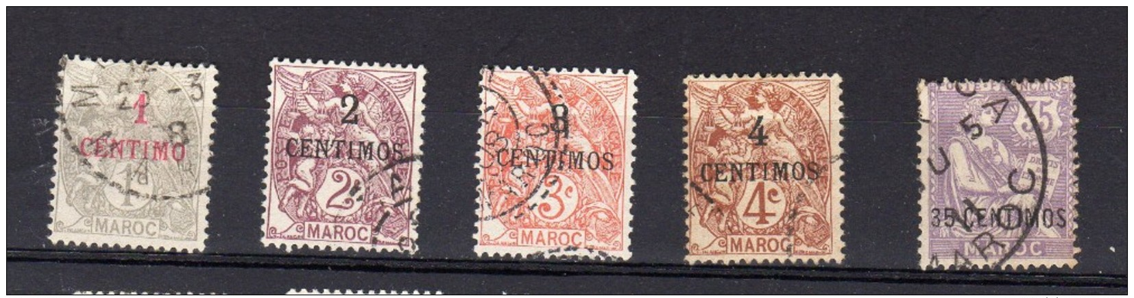 1907 Surcharge Y 20 -24 - Usados