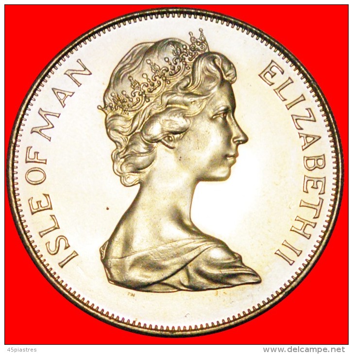 * GREAT BRITAIN: ISLE OF MAN ★ 1 CROWN 1953-1978 FALCONS BU!  LOW START &#9733; NO RESERVE! - Eiland Man