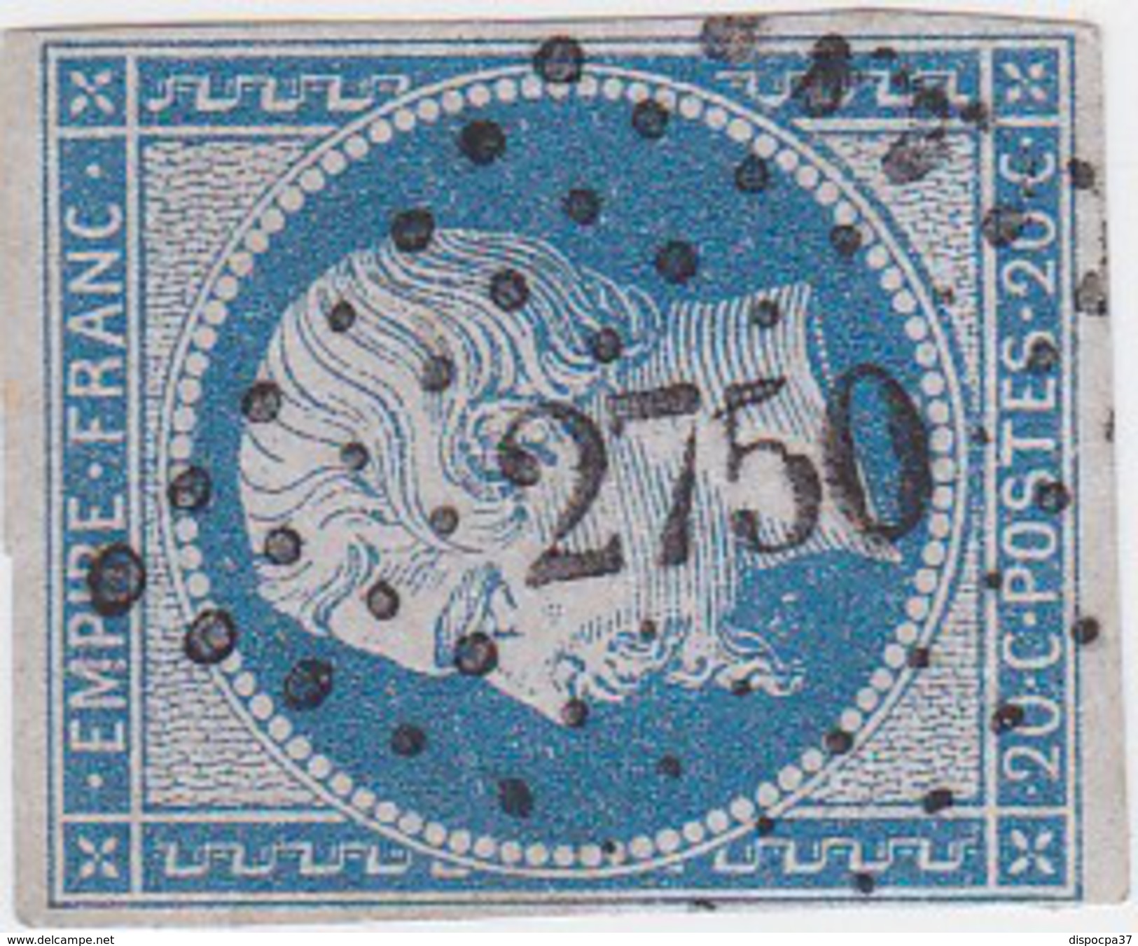 N° 14 B   /  PC   2750    ROYAN    /  CHARENTE  INFERIEURE   LOT 14112  + VARIETE  SIGNE - 1853-1860 Napoleon III