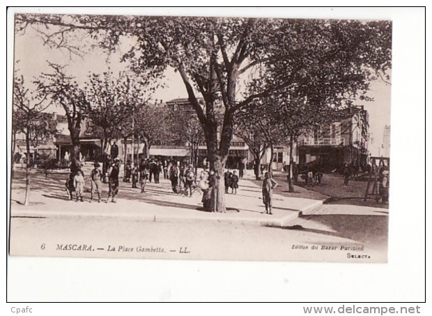 Algérie - Mascara - La Place Gambetta / Edition Du Bazar Parisien N°6 - Altri & Non Classificati