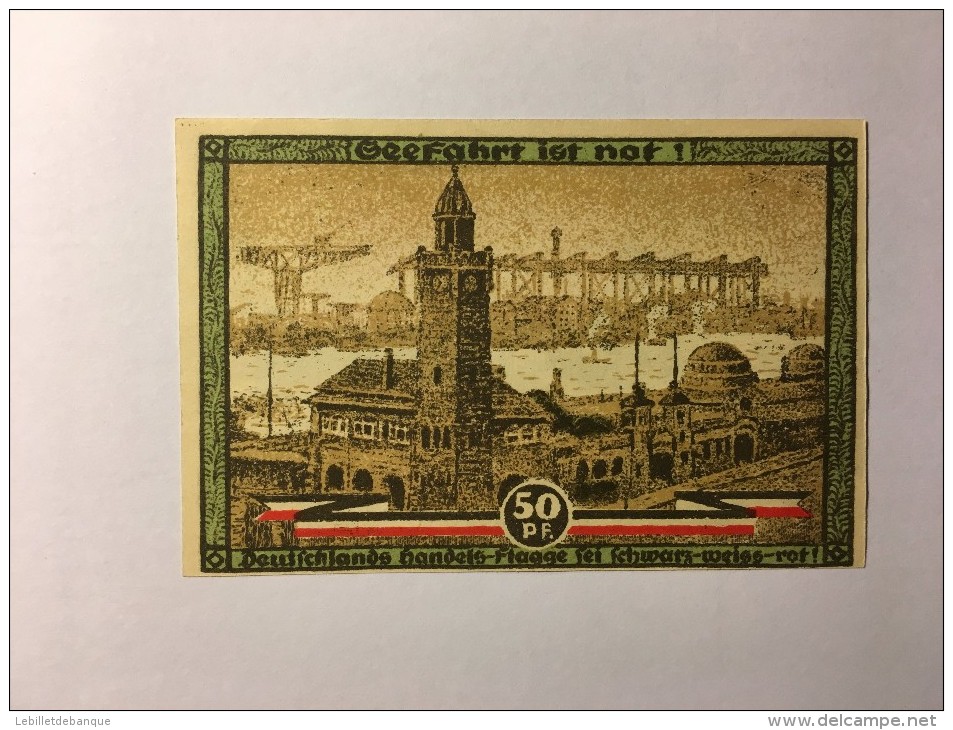 Allemagne Notgeld Hamburg 50 Pfennig 1921 NEUF - Collections