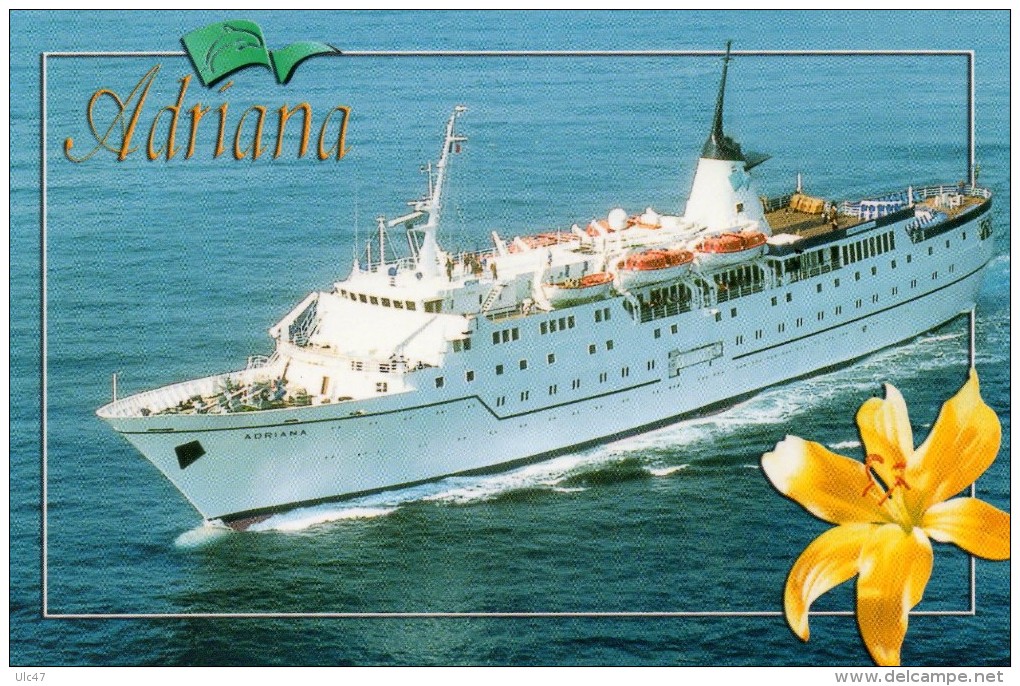 - MS ADRIANA. - Lenght Overall: 104 M.  Breadth Extreme: 14 M. Passenger Capacity: 280. - - Dampfer