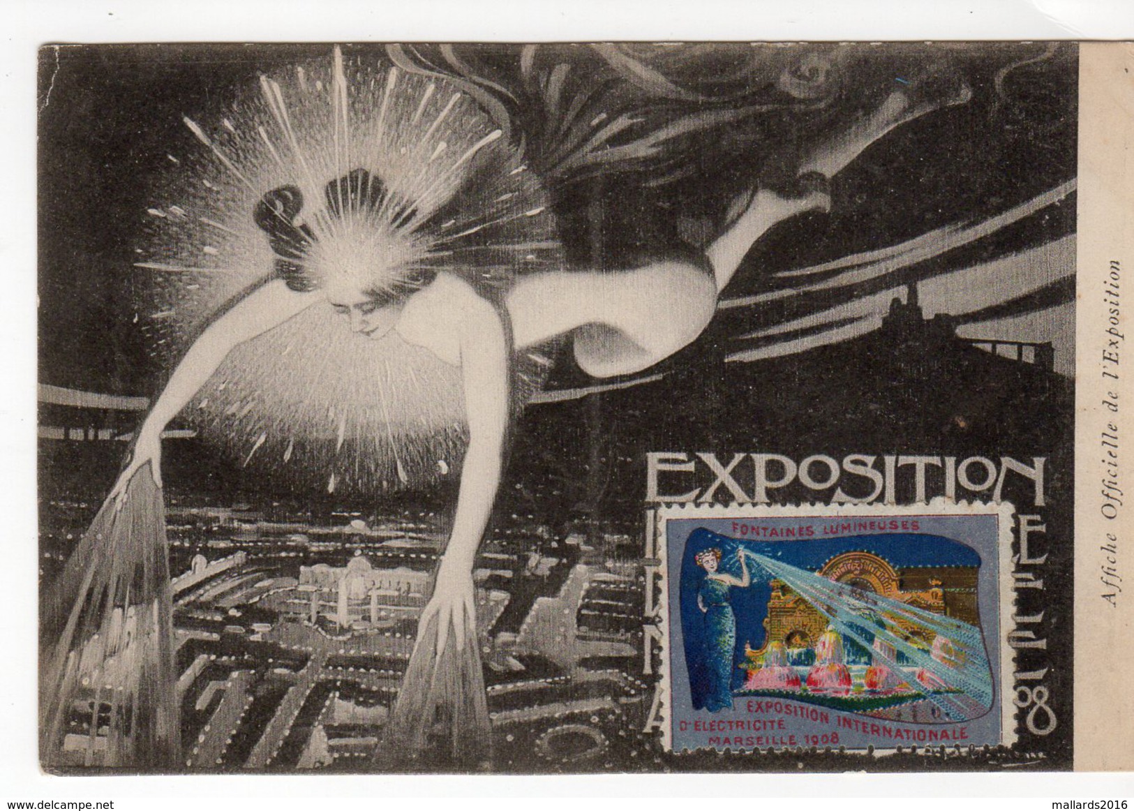 MARSEILLE EXPOSITION OF 1908 ~ A VINTAGE POSTCARD (k1) - Expositions Coloniales 1906 - 1922