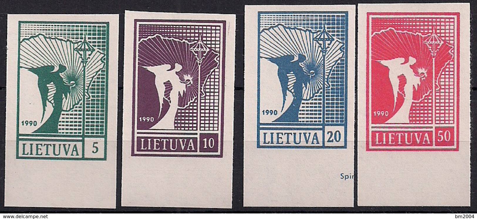 1990 Litauen Mi. 457-460**MNH  Friedensengel - Litauen