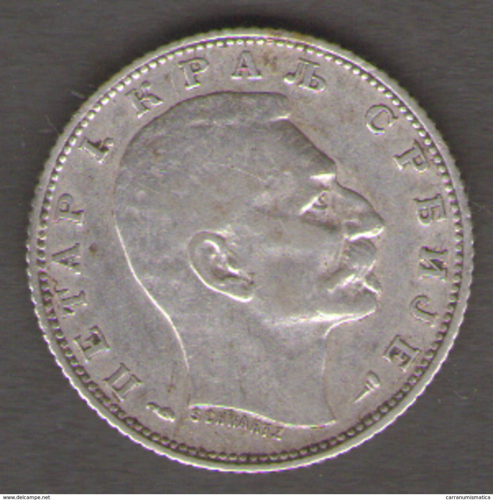 SERBIA 1 DINAR 1915 AG SILVER - Serbia