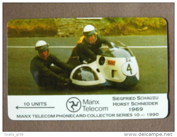 Isle Of Man - Man032,  Schauzu/Schneider, 6,000ex, 1990, Used - Man (Eiland)