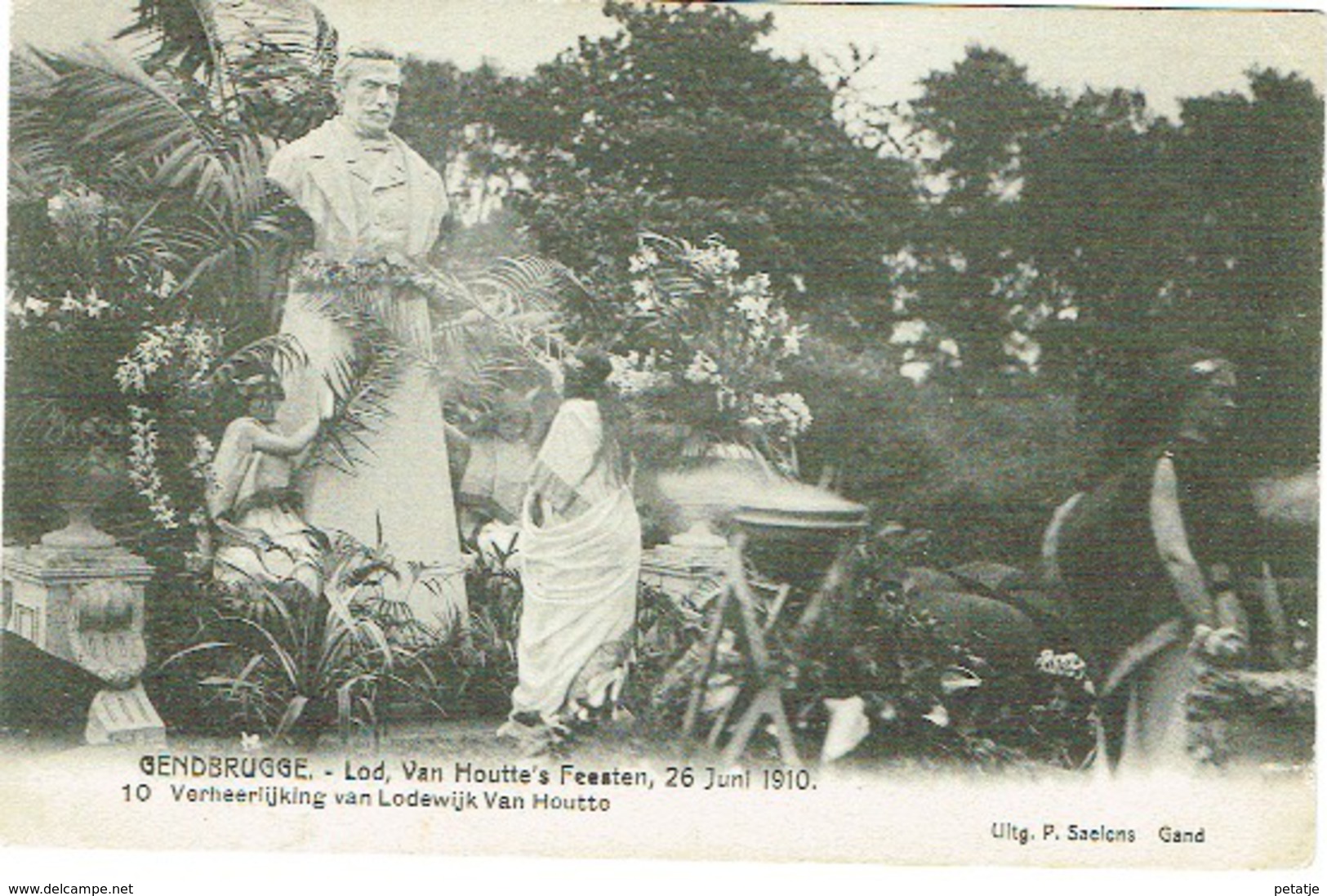 Gendbrugge , Lod Van Houtte's Feesten 1910 - Gent