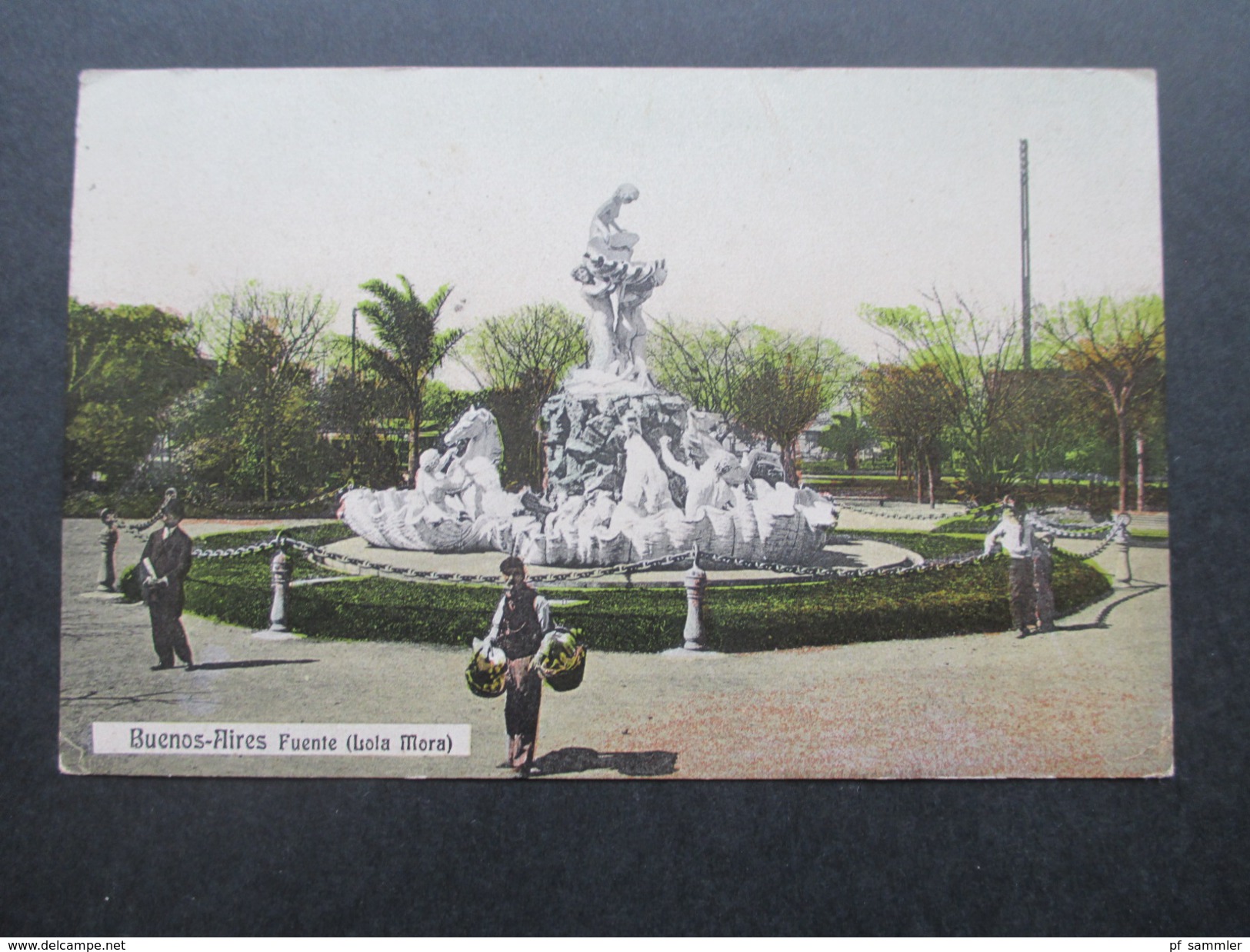 AK Ca. 1910er Jahre?! Buenos Aires. Fuente (Isola Mora) - Argentina