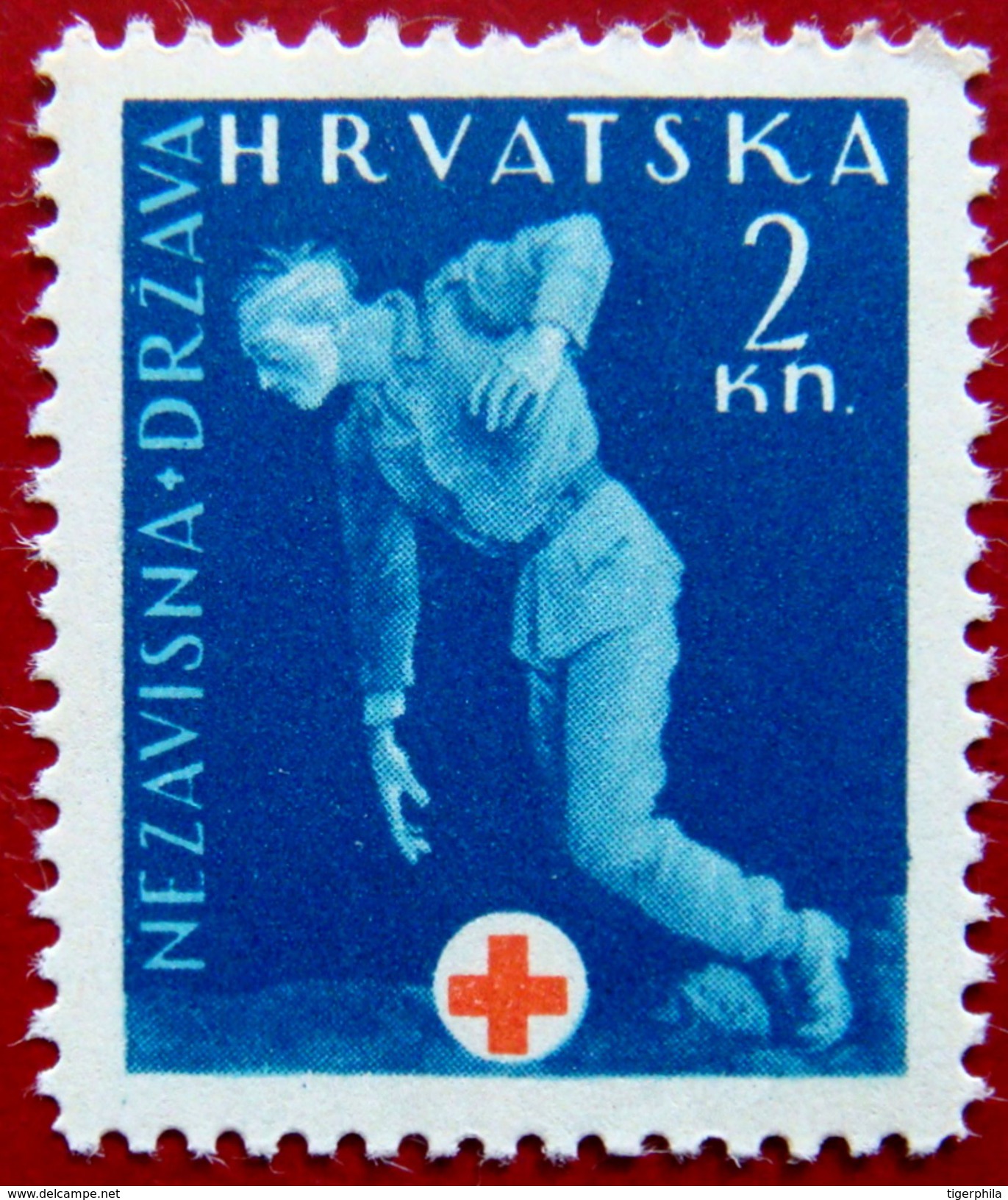 CROATIA 1943 2k Wounded Soldier MLH ScottRA2 CV$1 - Croatia