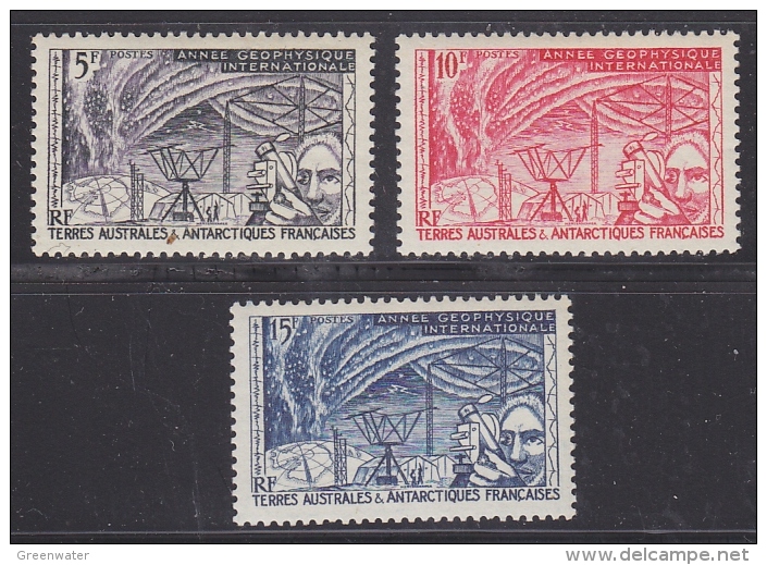 TAAF 1957 IGY 3v ** Mnh (33080) - Ongebruikt