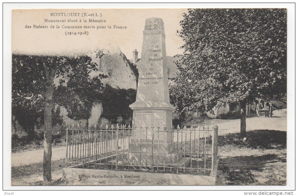 28 EURE ET LOIR - MONTLOUET Monument Aux Morts (voir Descriptif) - Other & Unclassified