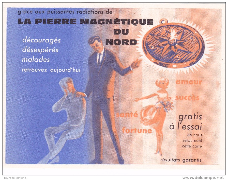 CPA PUB LA PIERRE MAGNETIQUE Du NORD - Publicité Amour Succès Santé Fortune - Guérisseur - Radiations Cosmiques - - Publicité