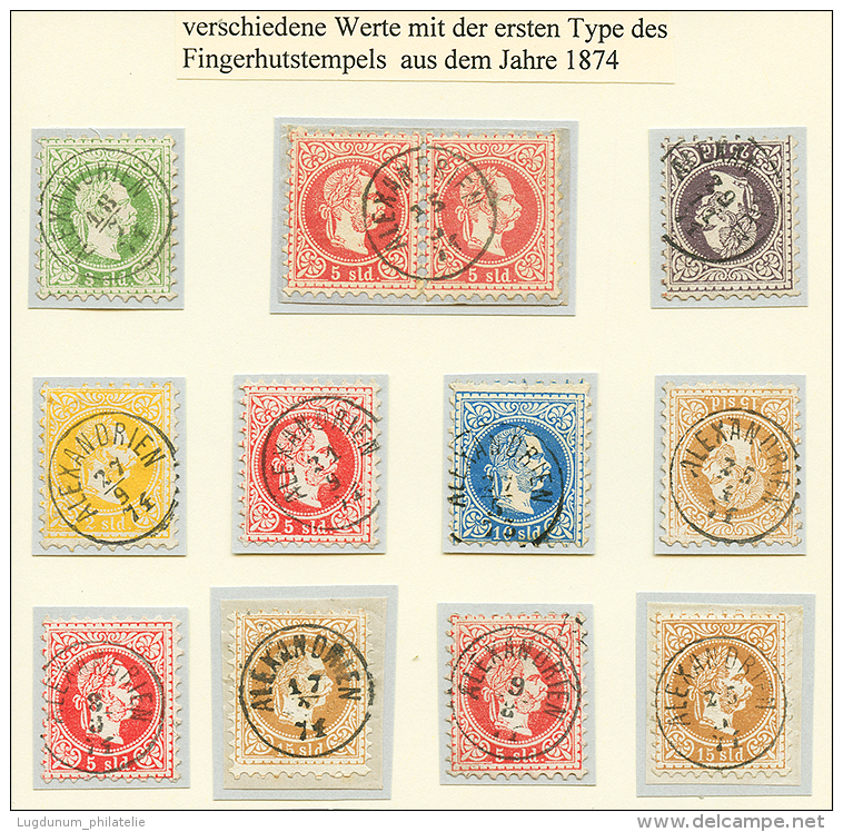 ALEXANDRIEN (Fingerhutstempels) - Lot 12 Stamps. Superb. - Autres & Non Classés