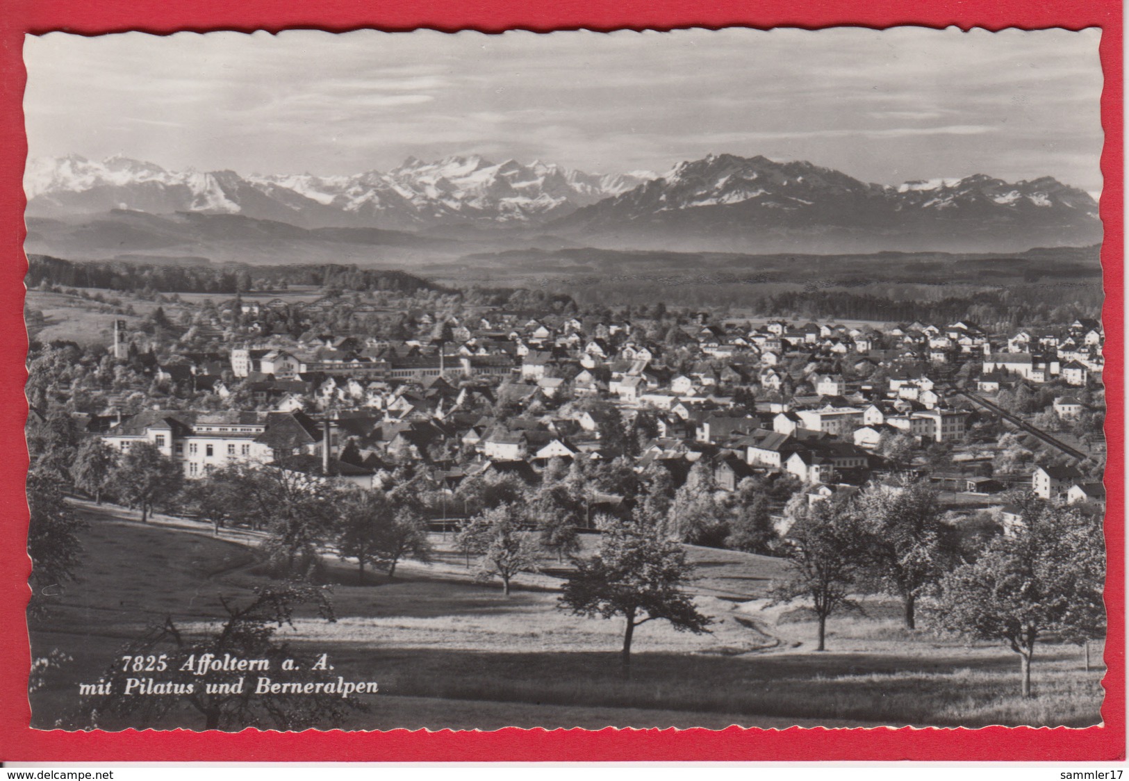 AFFOLTERN AM ALBIS MIT PILATUS UND BERNER ALPEN - Affoltern