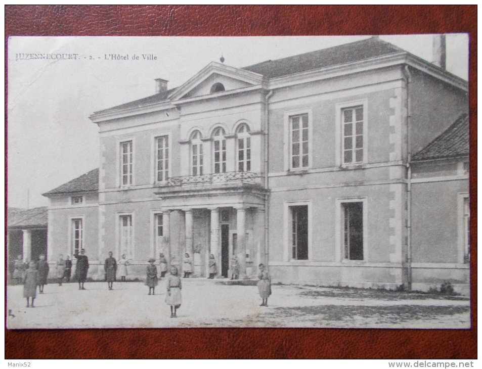 52 - JUZENNECOURT - L'Hôtel De Ville. (animé) - Juzennecourt