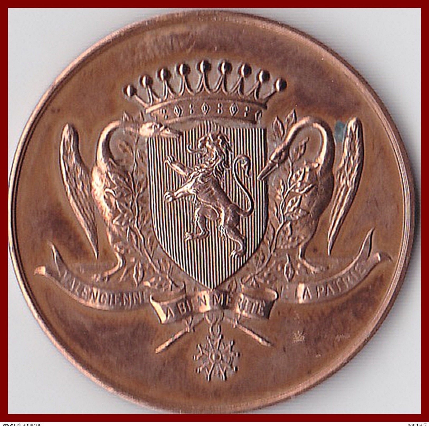 RARE Valenciennes Médaille Exposant 10ème Foire Exposition 1959 Nord France Bronze 33 G France TBE - Professionnels / De Société