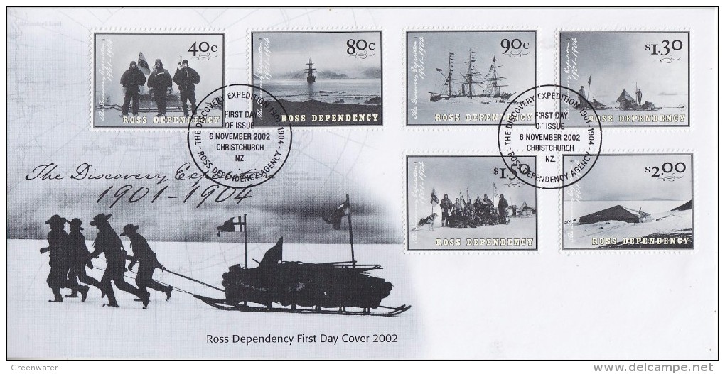 Ross Dependency 2002 The Discovery Expedition 6v FDC (F5822) - FDC