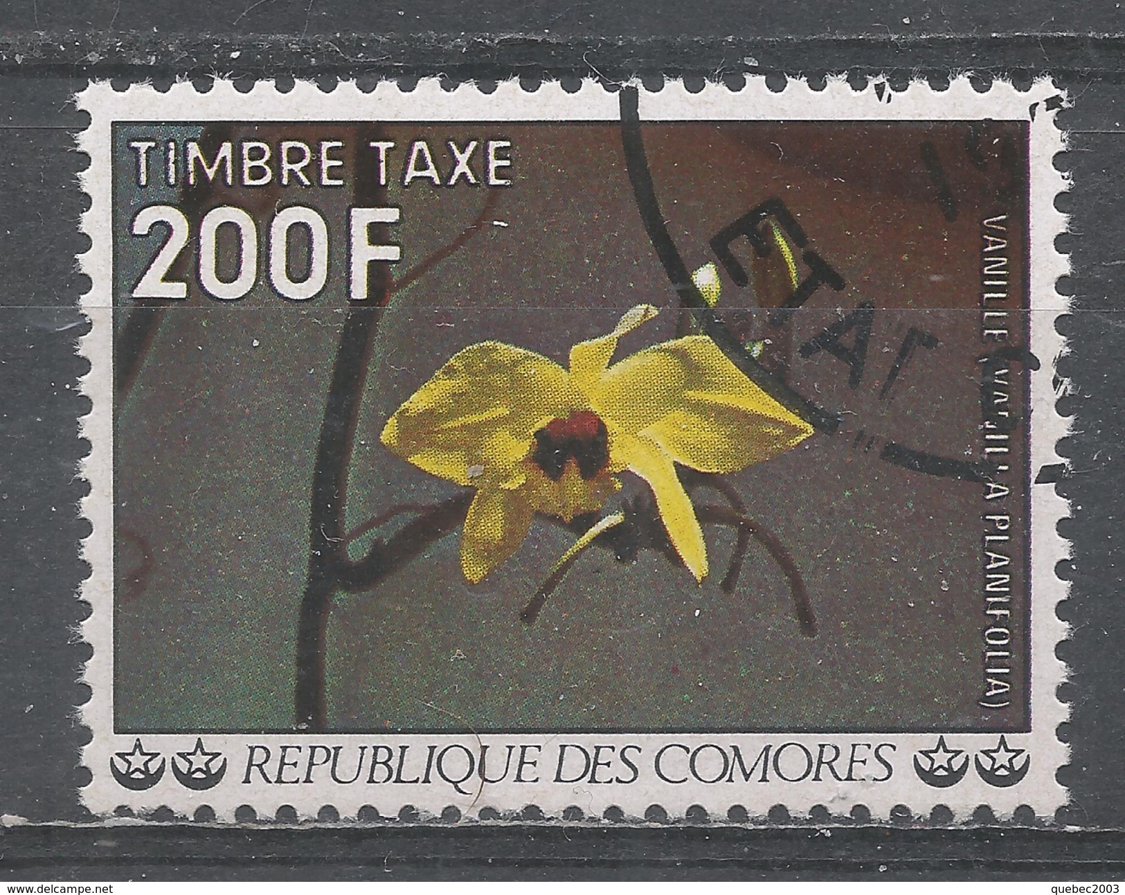 Comoro Islands 1977. Scott #J16 (U) Vanilla Flower - Comores (1975-...)